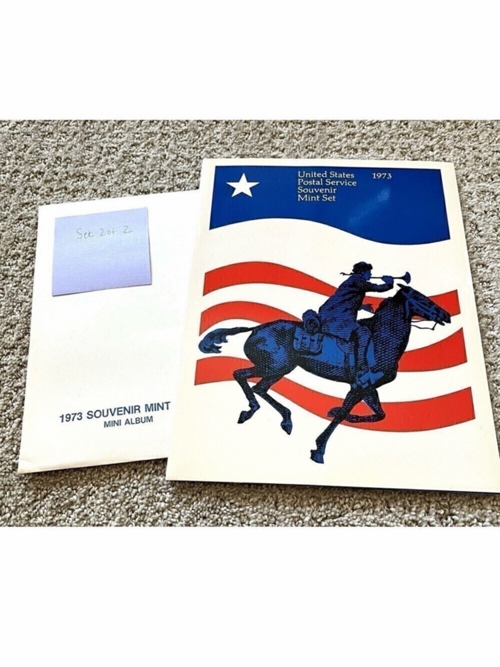 1973 US Postal Service Souvenir Mint Stamp Set - Mini Album Vintage Lot Set 2